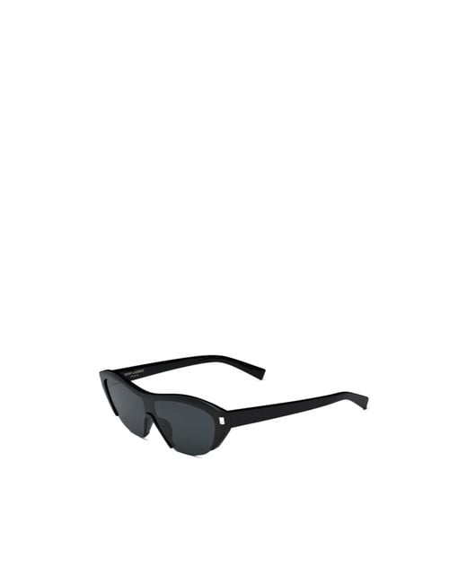Saint Laurent White Eyewear Sl 704 Shield Frame Sunglasses