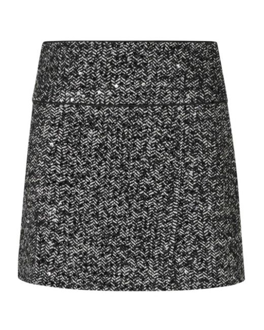 ERMANNO FIRENZE Black A-Line Skirt