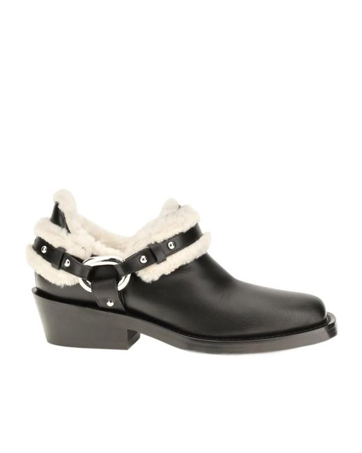 Rabanne Black Block-Heel Ankle Boots
