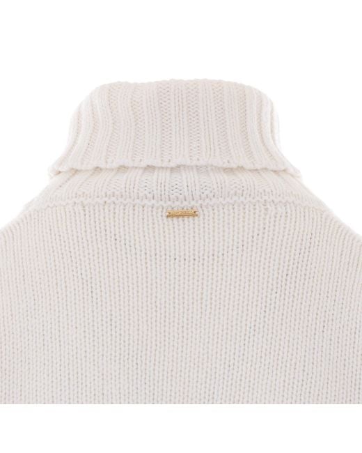 Twinset White Turtleneck Pullover
