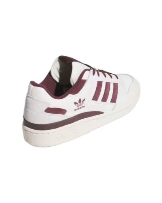 Adidas Originals Pink Forum Low Cl Lace-Up Sneakers for men