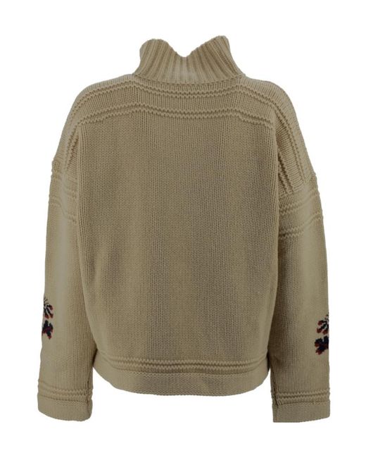Etro Green Turtleneck Sweater