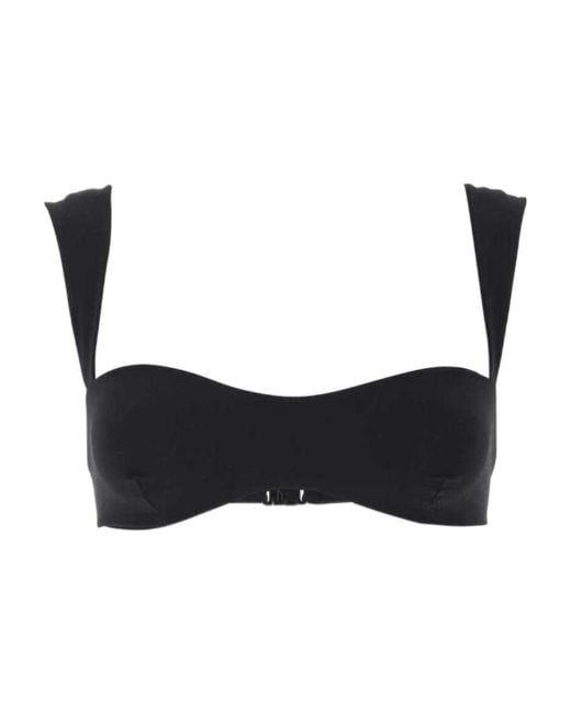 Magda Butrym Black Retro Bustier Bikini Top