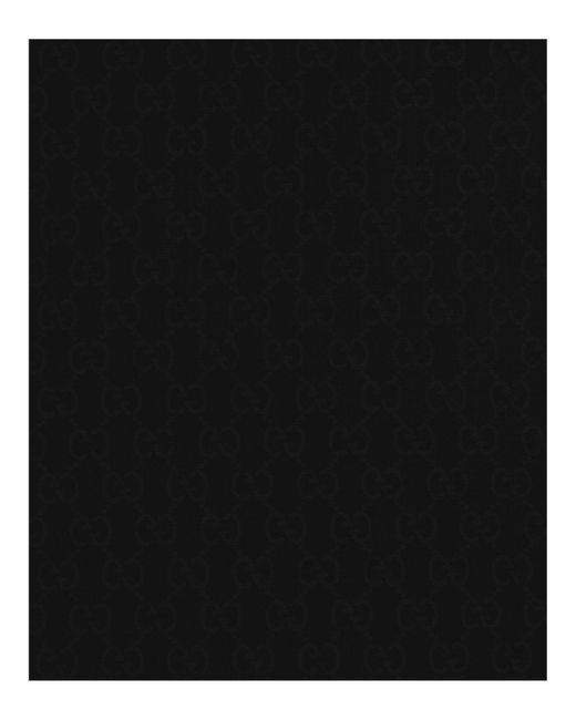 Gucci Black Jacquard Scarf