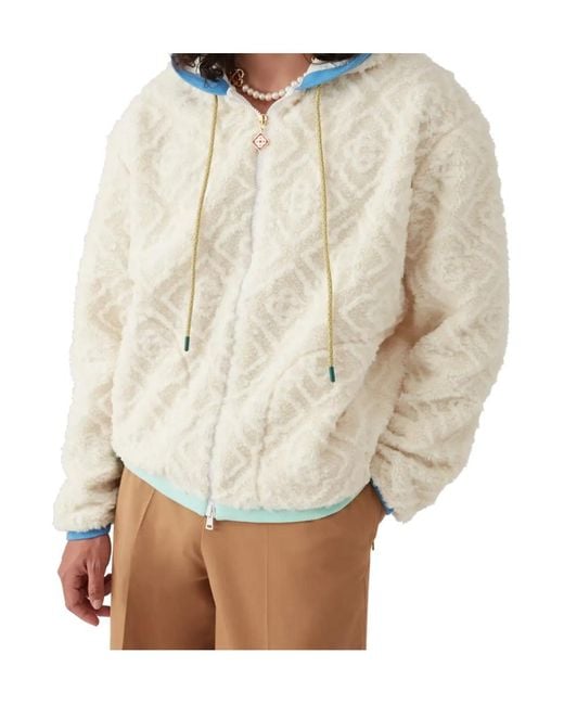 Casablanca White Monogram Jacquard Jacket for men