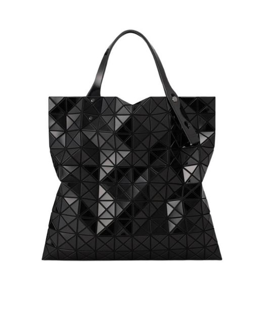 Issey Miyake Black Prism Top Handle Tote Bag
