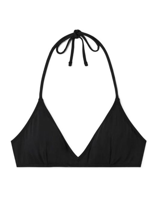 Nili Lotan Black Triangle Bikini Top