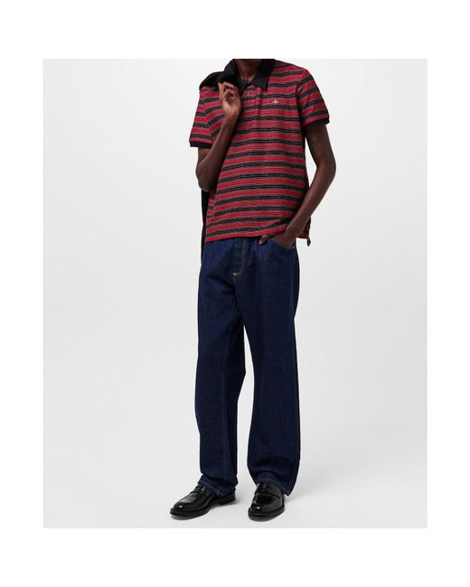 Vivienne Westwood Red Short-Sleeve Polo Shirt for men