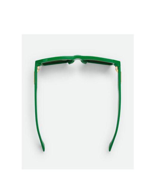 Bottega Veneta Green Eyewear Square Frame Sunglasses for men