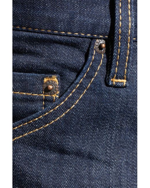 DSquared² Blue Cool Guy Logo-Patch Jeans for men