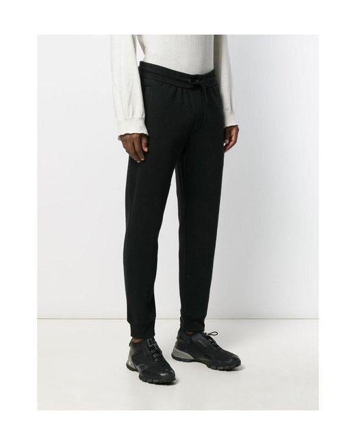 Emporio Armani Black Star Motif Track Pants for men