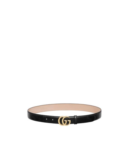 Gucci Black Double G Buckle Belt