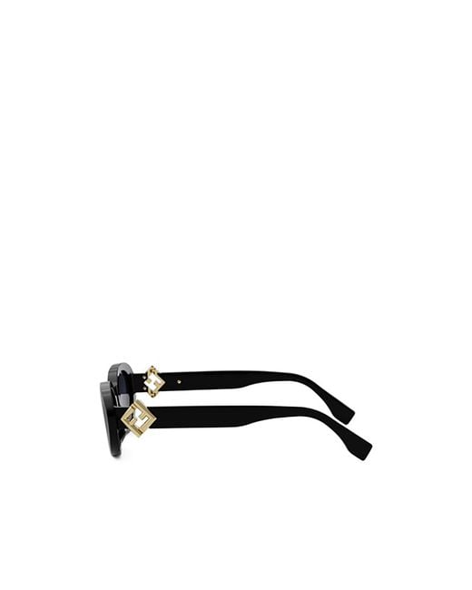 Fendi White Full Frame Sunglasses