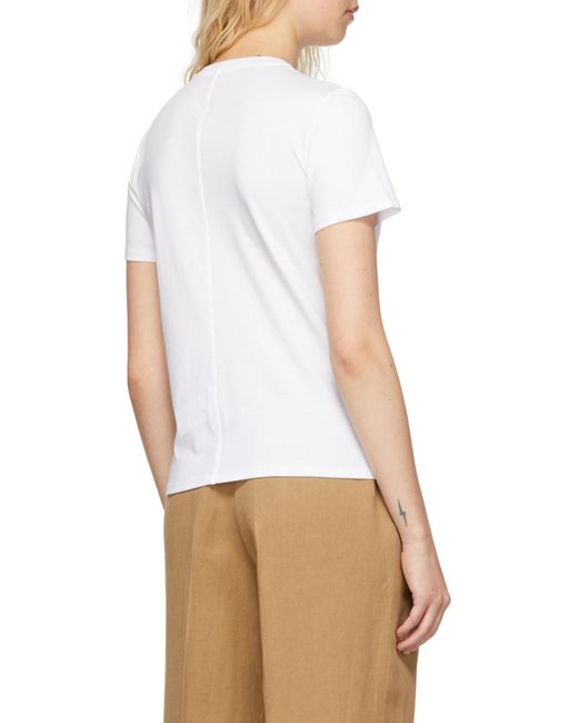 The Row White Wesler Crewneck T-Shirt