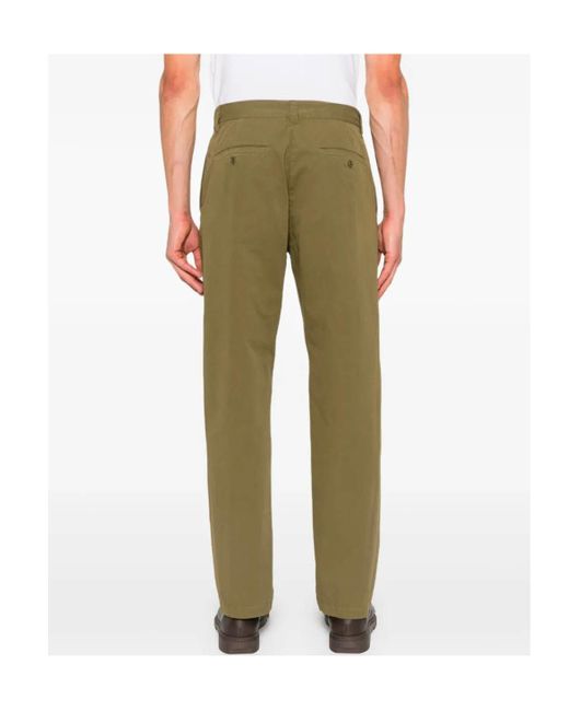 A.P.C. Green Cotton Trousers for men