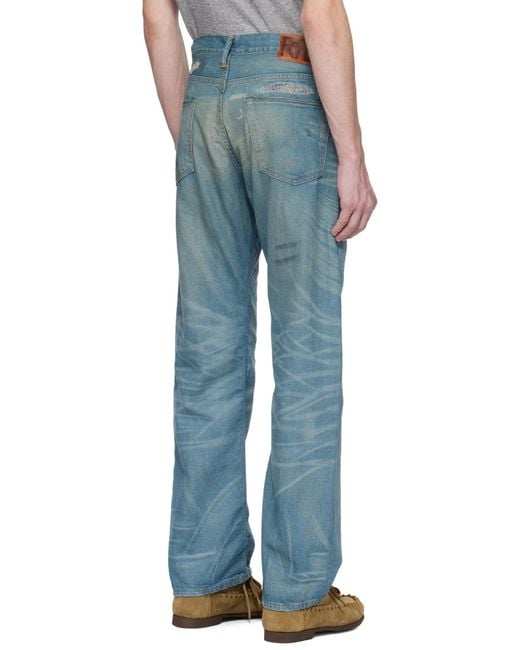 RRL 5-Pocket Plainfield Selvedge Jeans in Blue for Men | Lyst