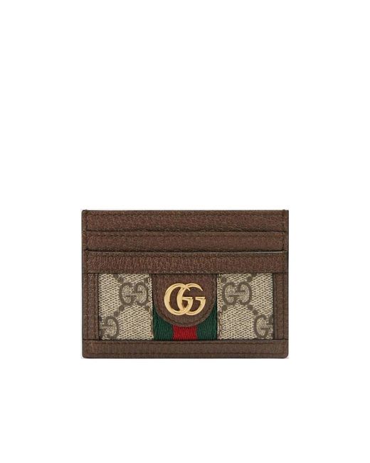 Gucci Brown Ophidia Card Holder