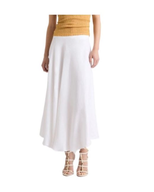 Marella White Flared Skirt