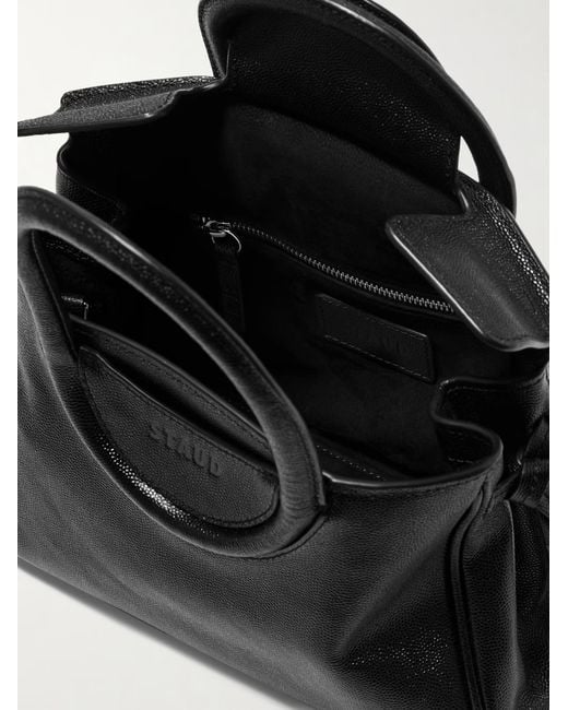 Staud Black Double Handle Shoulder Bag