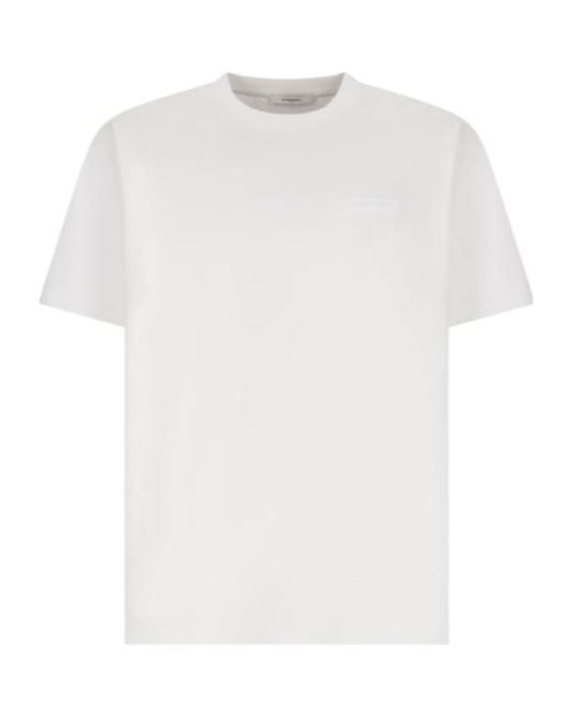 Givenchy White Logo Patch Crewneck T-Shirt for men