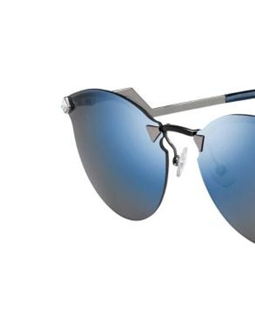 Fendi Blue Logo Details Sunglasses