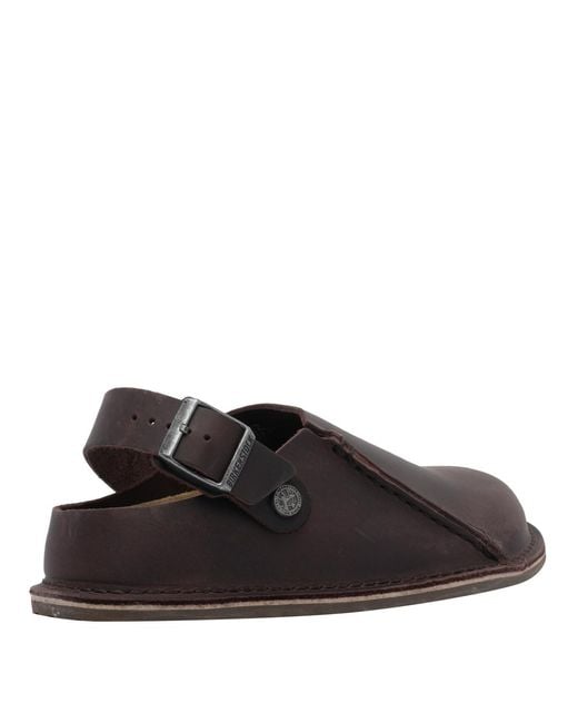 Birkenstock Black Round-Toe Slingback Sandals for men