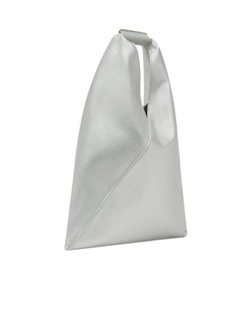 MM6 by Maison Margiela Gray Classic Japanese Small Tote Bag