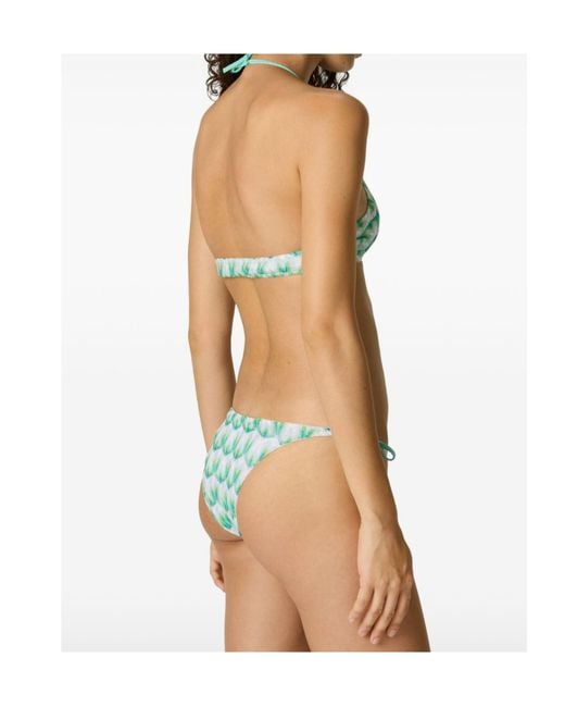 Missoni Green Patterned Triangle Bikini Set