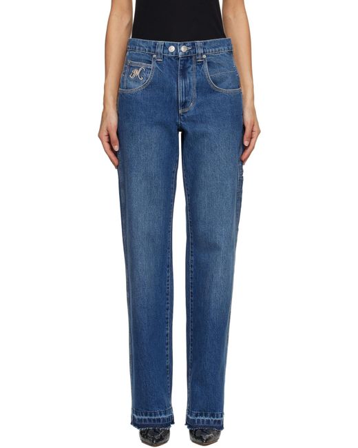 Isabel Marant Blue Jeyda Straight Leg Jeans