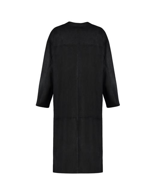 Salvatore Santoro Black Rear Slit Leather Jacket