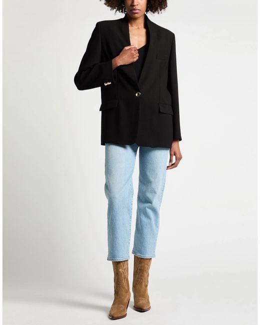 Isabel Marant Black Minimalist Single-Breasted Blazer