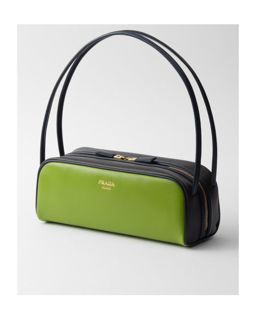 Prada Green Swing Smooth Leather Shoulder Bag