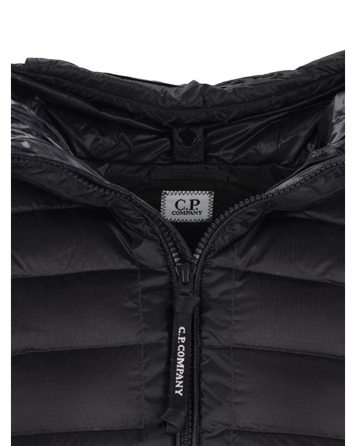 C P Company Black D.D. Shell Goggle Down Gilet for men