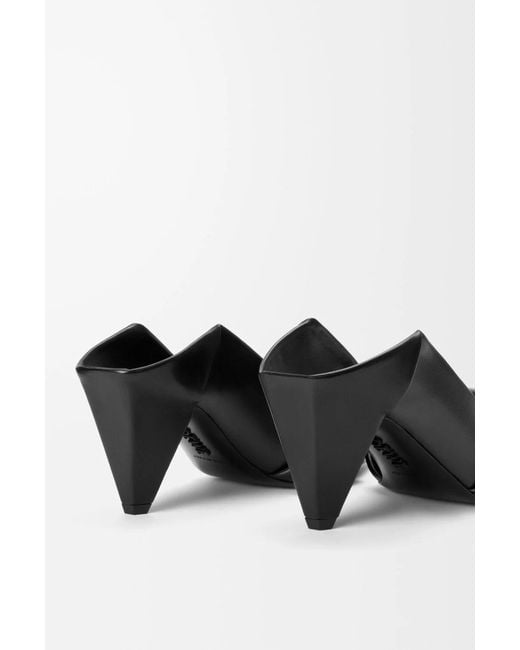 Loewe Black Origami Flap Back Pumps