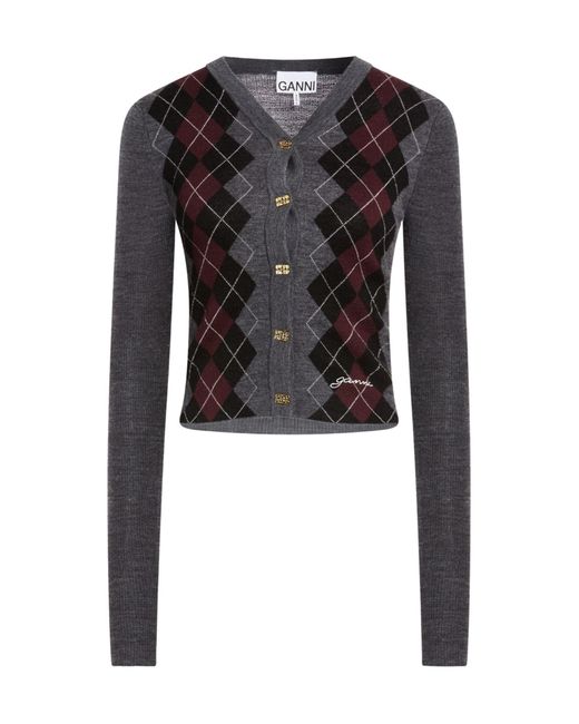 Ganni Black Lightweight Sweater Long Sleeves