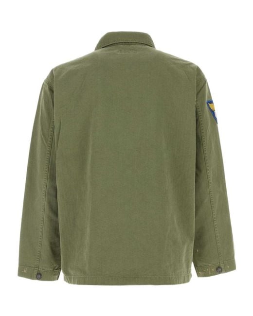Polo Ralph Lauren Green Utility Patch Pocket Shirt for men