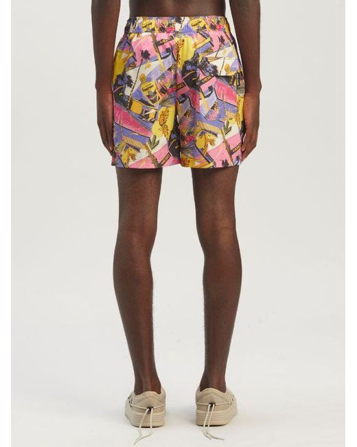 Palm Angels Red Miami Mix Swimshorts for men