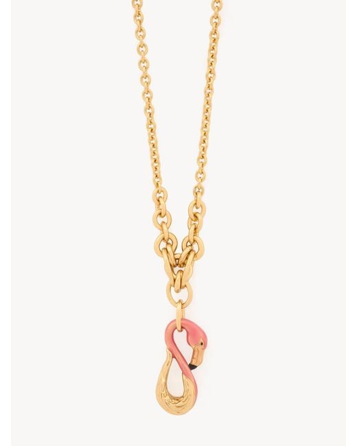 Chloé White Chloé Tropicus Long Pendant Necklace