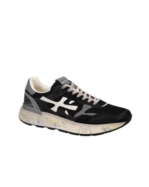 Premiata Black Mick 01 Low-Top Sneakers for men