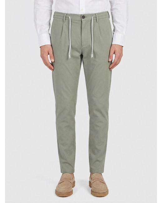 Eleventy Gray Drawstring Casual Pants for men