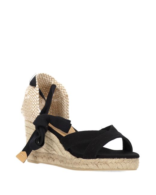 Castaner Black Open-Toe High-Heeled Sandals