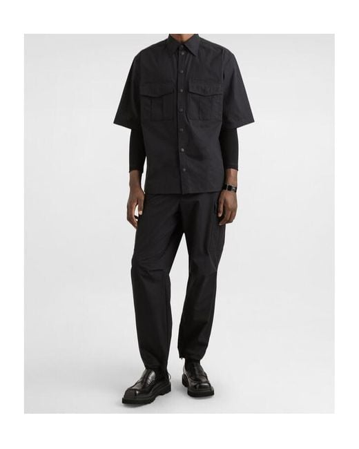 Dolce & Gabbana Black Poplin Shirt With Tag for men