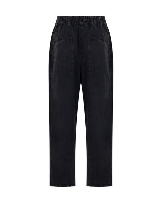 Isabel Marant Black Utility Zip Track Pants for men