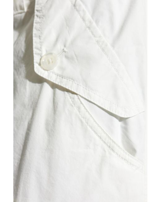 Dolce & Gabbana White Straight Leg Cargo Pants for men