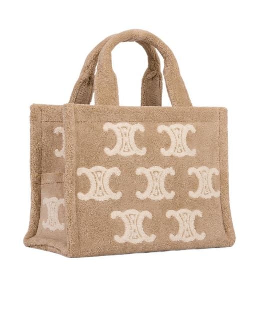 Céline Metallic Small Cabas Thais