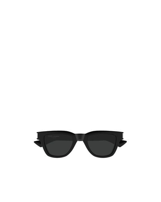 Saint Laurent White Eyewear Jacques Rectangular Sunglasses for men