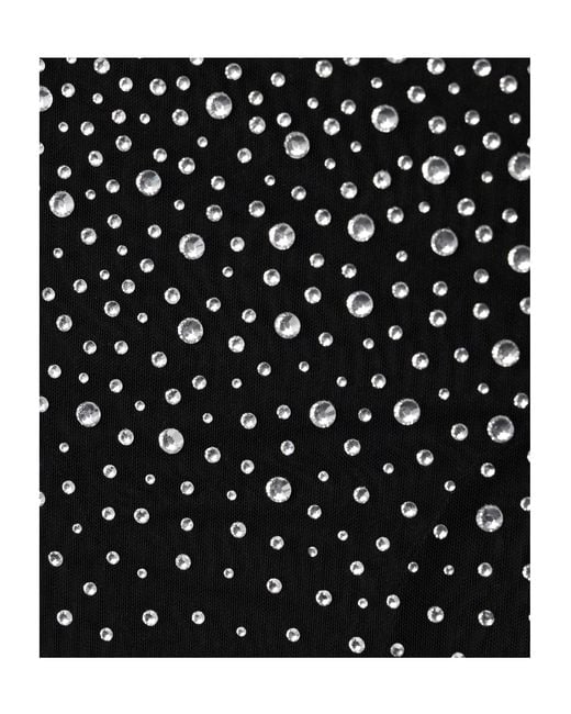 Alex Perry Gray Crystal-Embellished Tulle Skirt