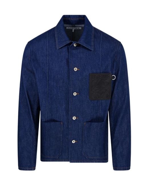 Loewe Blue Workwear Jacket for men