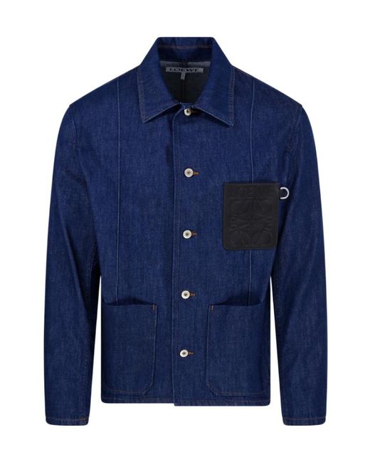 Loewe Blue Workwear Jacket for men