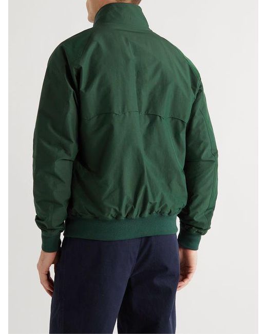 Baracuta Green G 9 Harrington Zip-Up Bomber Jacket for men
